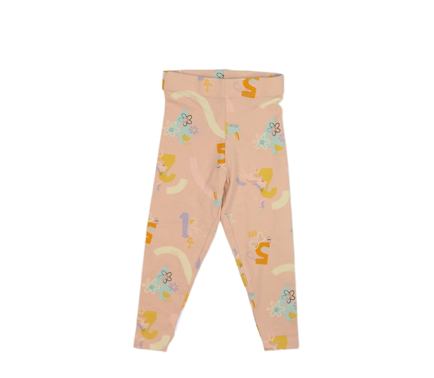 Růžové legíny s číslicemi Nutmeg 