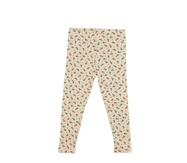 Světlé legíny s květinami 