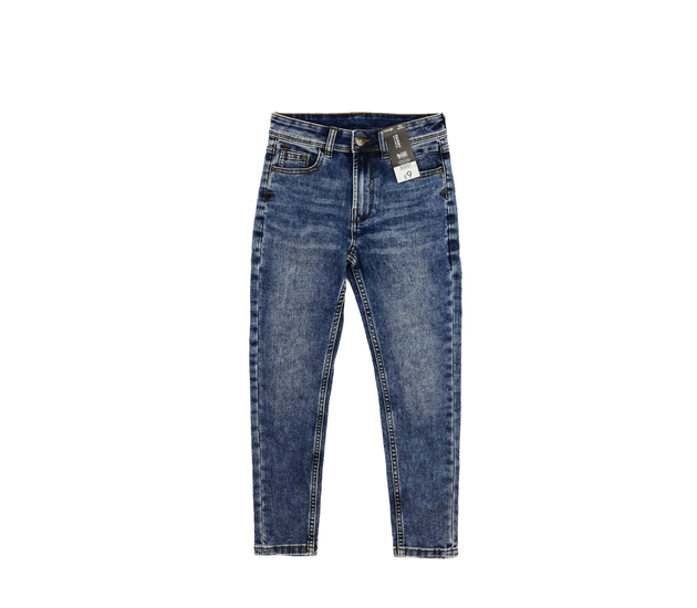 Nové modré melírované skinny rifle George