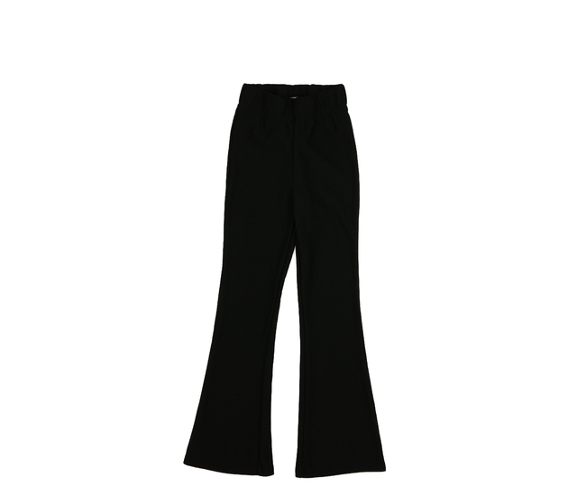 Černé žebrované zvonové legíny Primark 