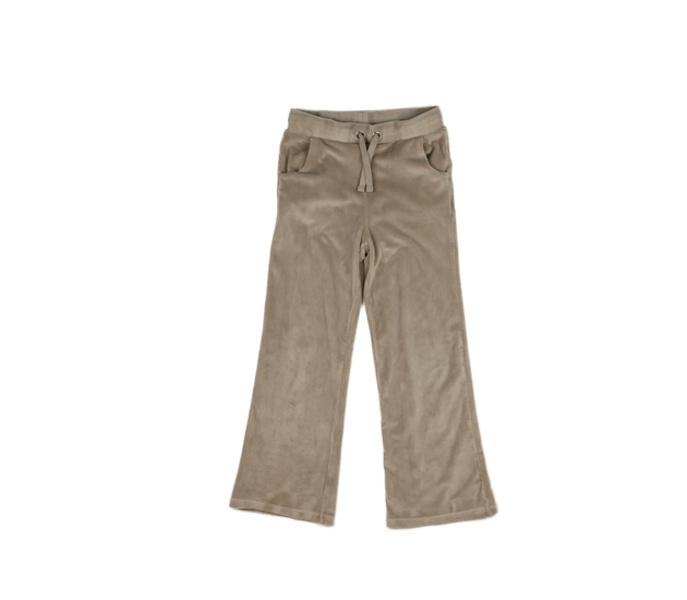 Hnědé zvonové semišové tepláčky F&F