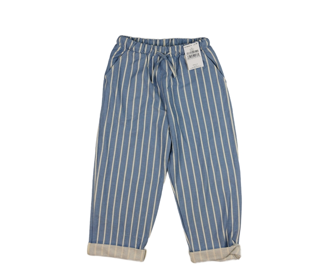 Nové modré pruhované široké tepláčky Next