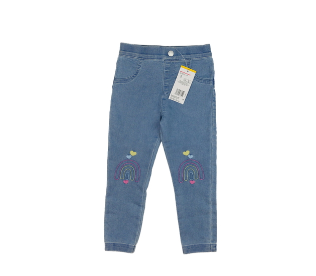Nové modré džegíny s duhou F&F
