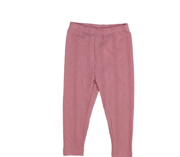 Růžové vzorované legíny 