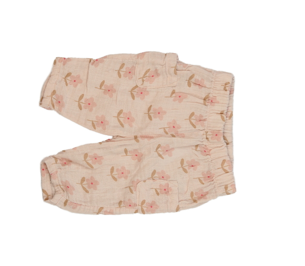 Světle růžové kalhoty s květinami George