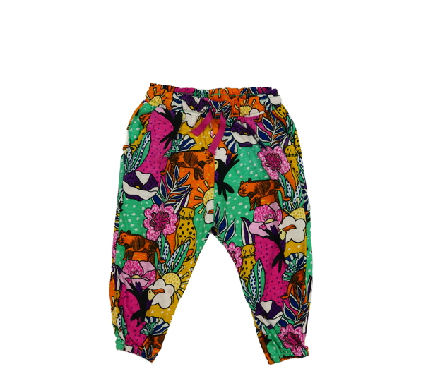 Barevné volné kalhoty se zvířátky Next
