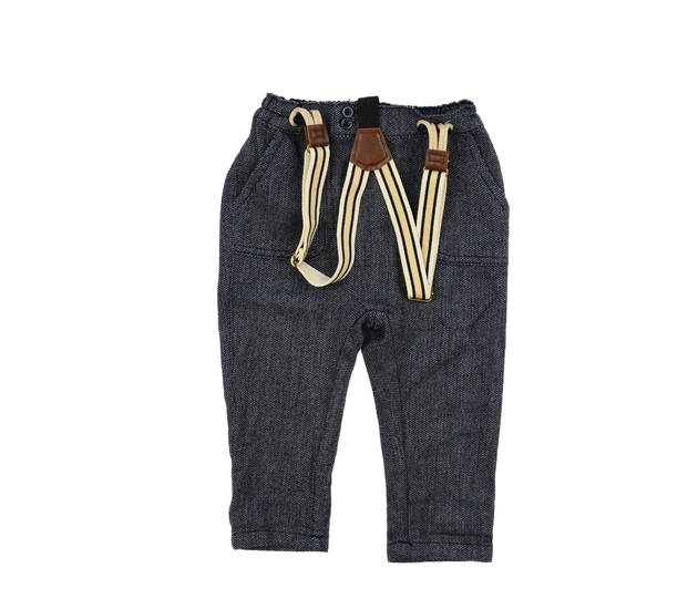 Modré melírované kalhoty se šly Benetton