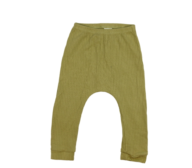 Zelené žebrované legíny Next