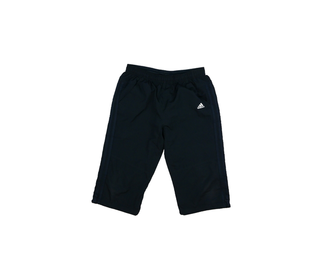 Tmavé volné kalhoty ke kolenům vel. 176 Adidas 