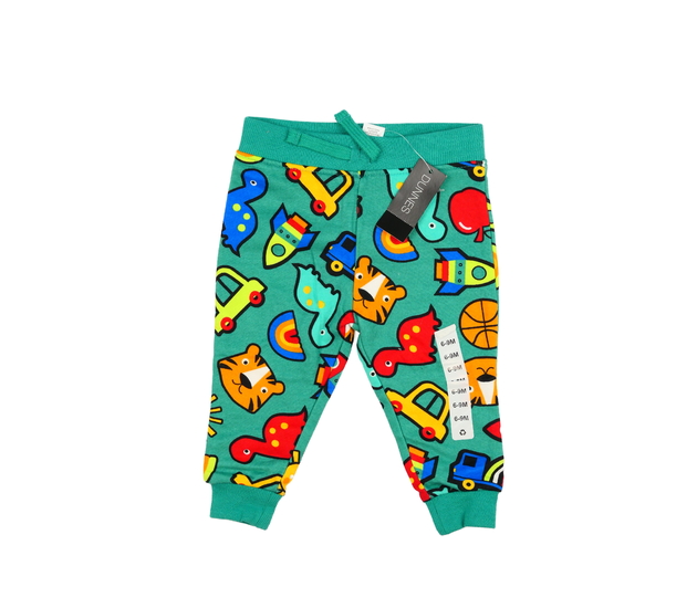 Nové zelené tepláky se zvířátky 