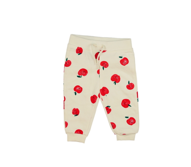 Krémové tepláky s jablíčky Primark 