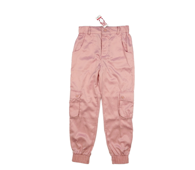 Nové růžové letní vzdušné kalhoty 