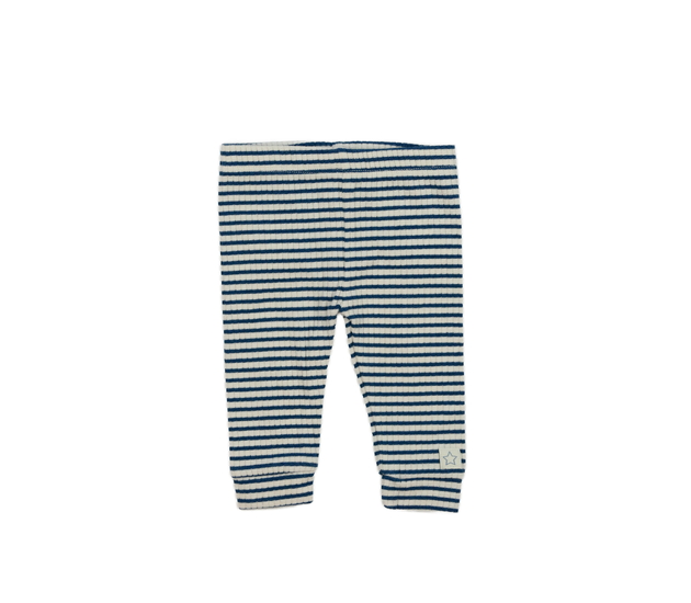 Bílo-modré pruhované legíny F&F