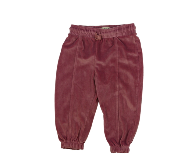 Růžové semišové tepláky F&F