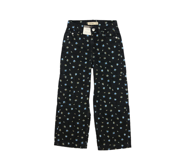 Nové šedé zvonové riflové kalhoty M&S