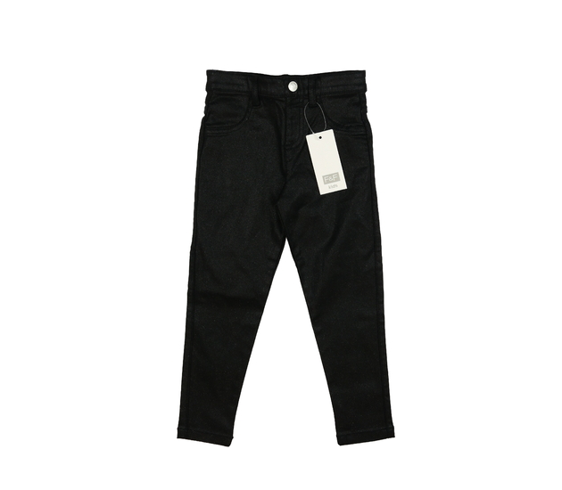 Nové černé lesklé džegíny F&F