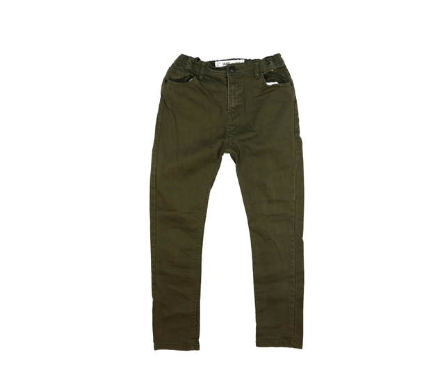 Tmavě zelené skinny rifle Primark 