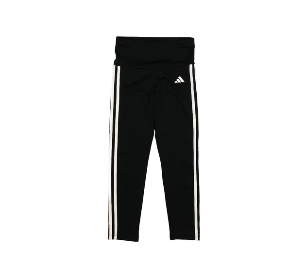 Černé sportovní legíny s vyšším pasem Adidas