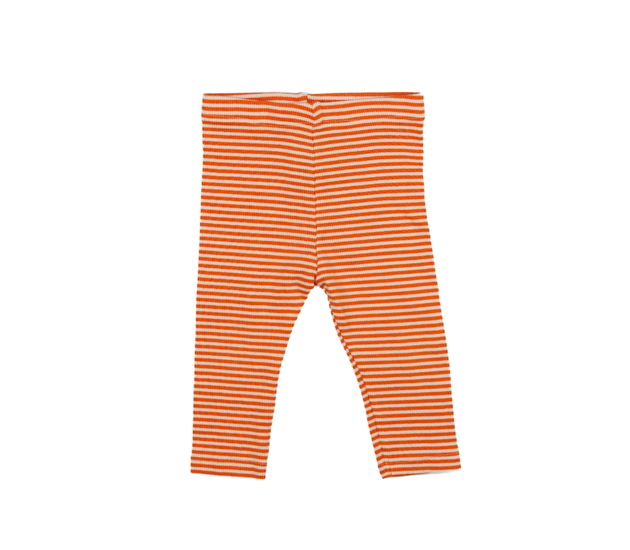 Oranžovo-bílé pruhované legíny M&S