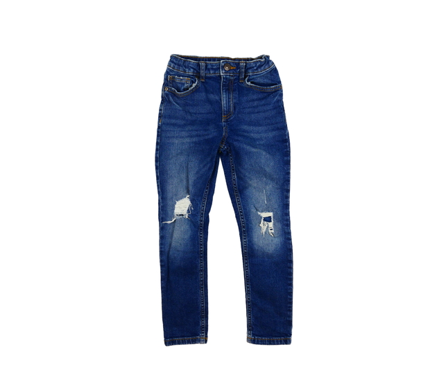 Modré trhané rifle River Island 