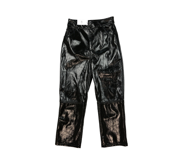 Nové černé lesklé kalhoty Primark 