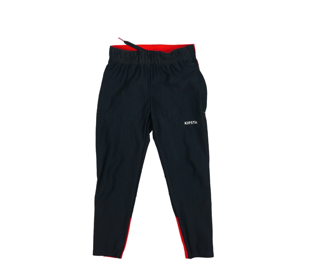 Šedo-červené sportovní tepláčky Decathlon 