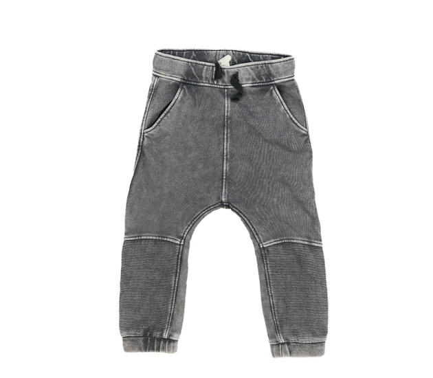 Šedé melírované tepláčky ala kalhoty H&M
