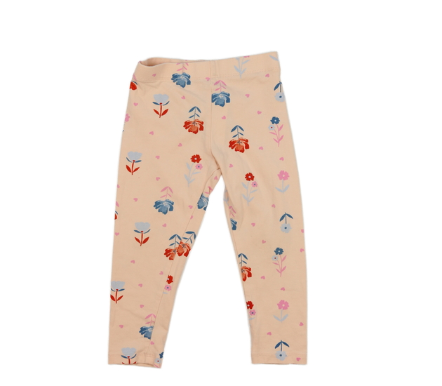Béžové květinové legíny Mothercare