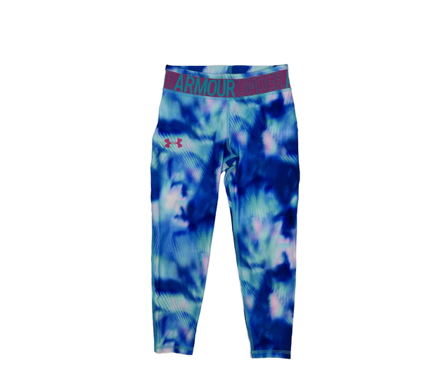 Modré melírované 3/4 legíny Under Armour 