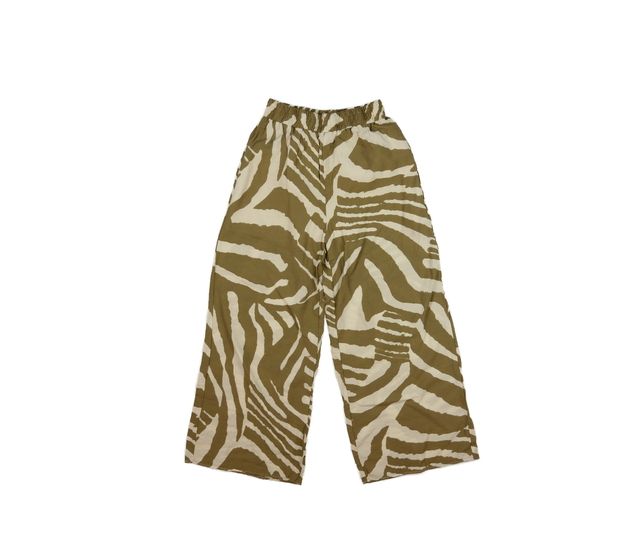 Volné hnědo-krémové kalhoty River Island 