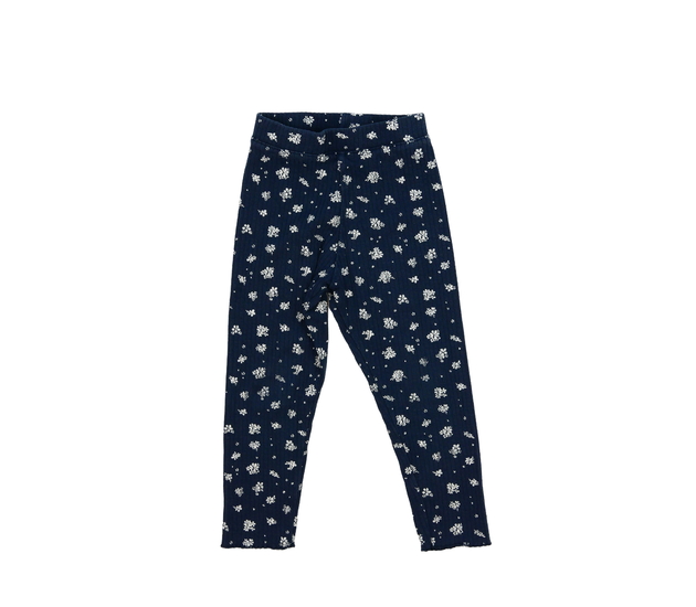 Tmavě modré květinové legíny Primark 