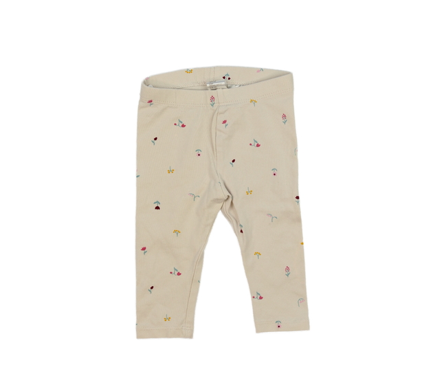 Světle hnědé květinové legíny H&M