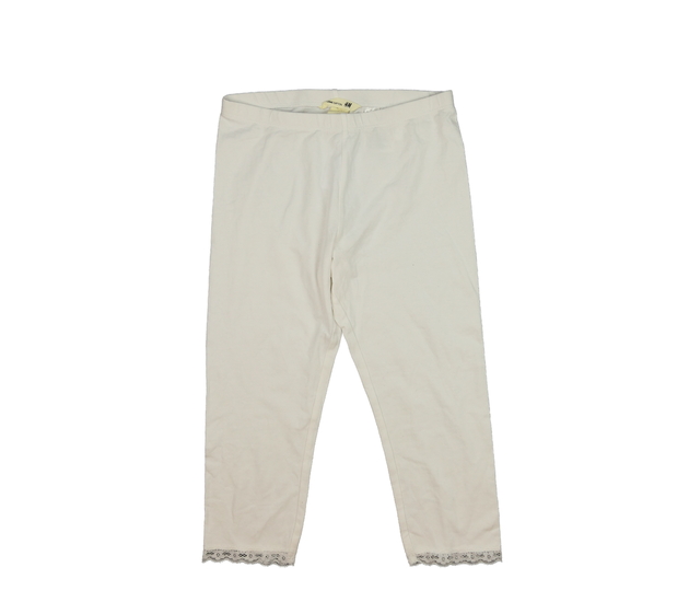 Bílé 3/4 legíny s krajkou H&M