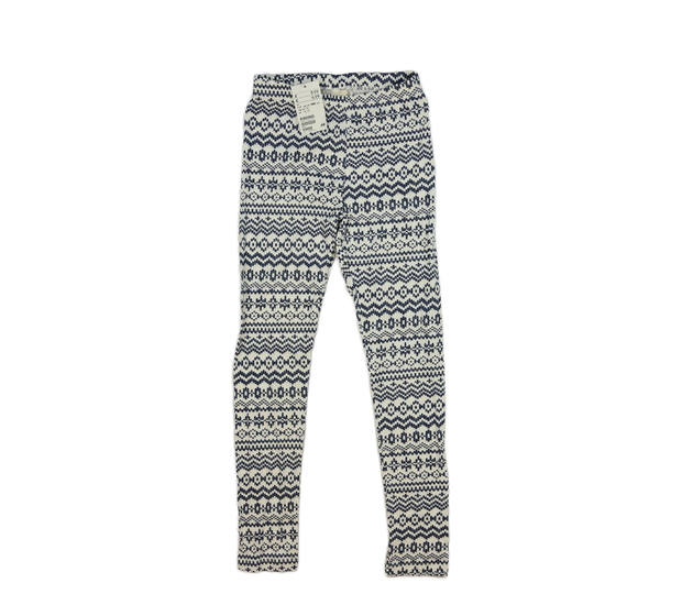 Nové bílé legíny s modrými vzory H&M