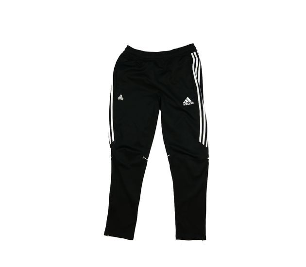 Černé sportovní tepláky vel. 176 Adidas
