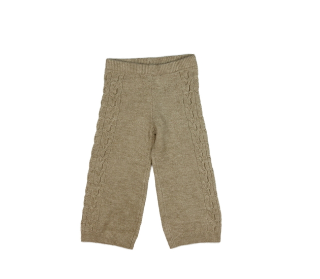 Hnědé pletené široké kalhoty Primark 