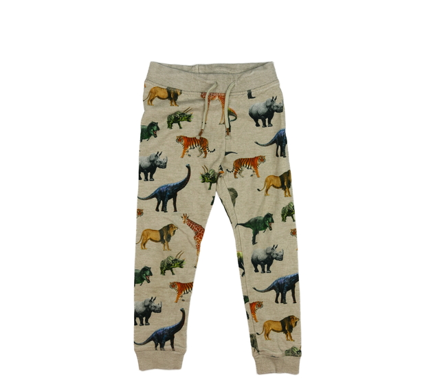 Hnědé tepláky se zvířaty Safari H&M