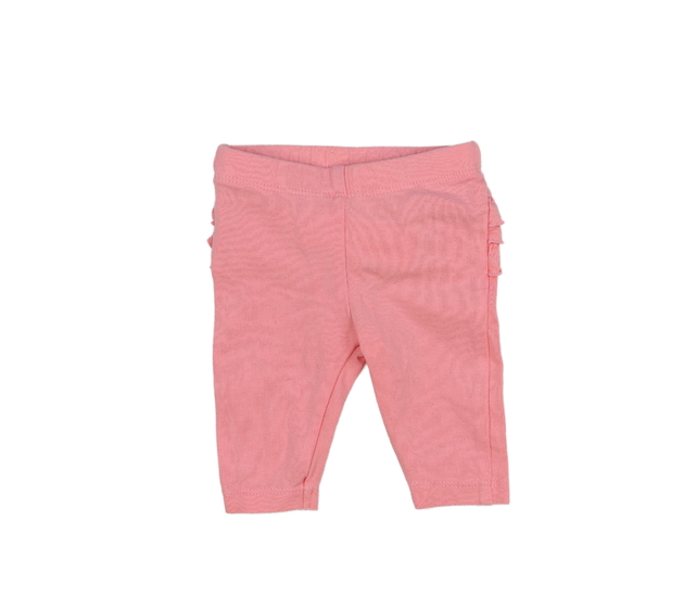 Růžové legíny s volánky na zadku Primark 