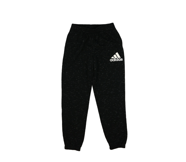 Černé melírované tepláky Adidas 