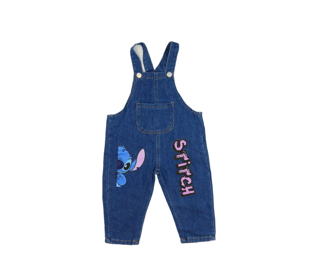 Modré riflové lacláče Stitch