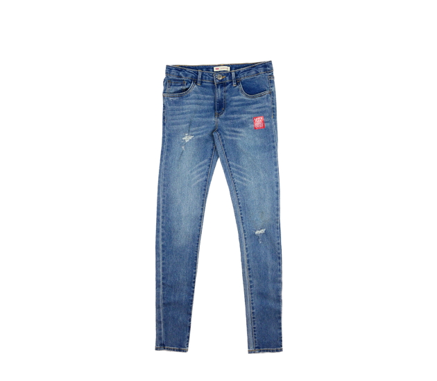 Modré trhané super skinny rifle Levi´s 