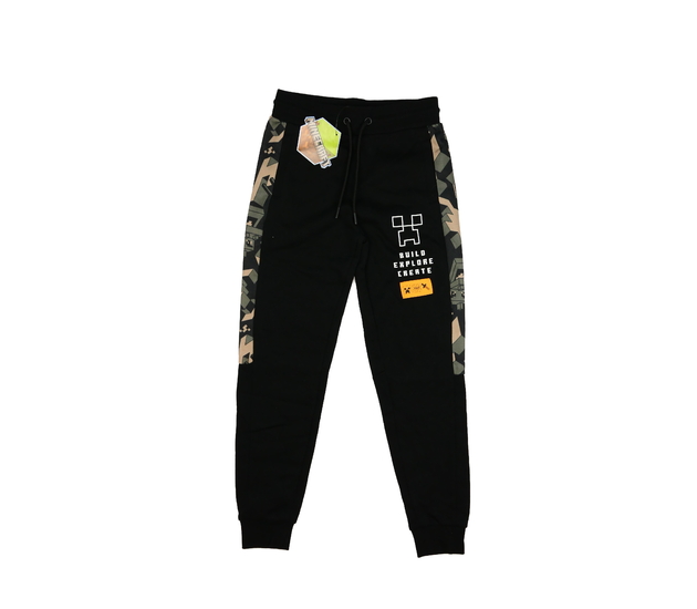 Nové černé tepláky Minecraft Primark 