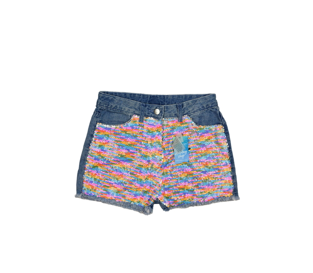 Nové riflové kraťasy s flitry 