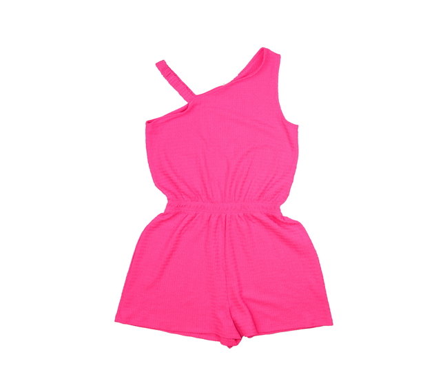 Neonově růžový kraťasový overal Primark