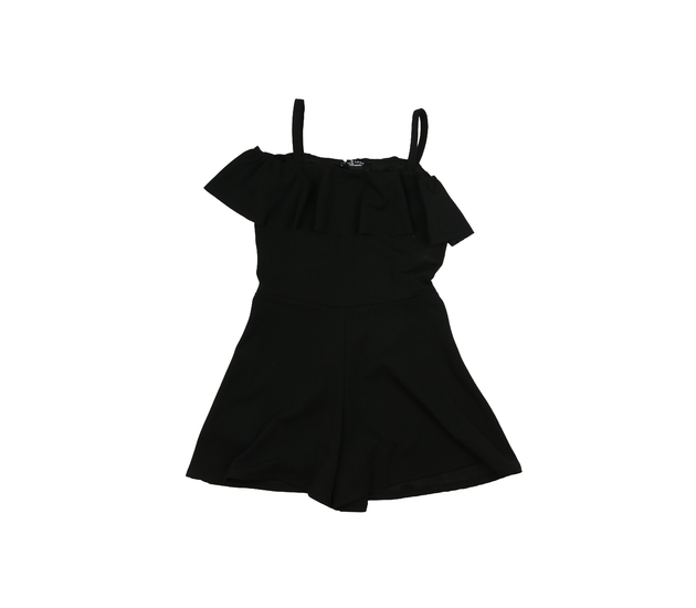 Černý společenský kraťasový overal New Look