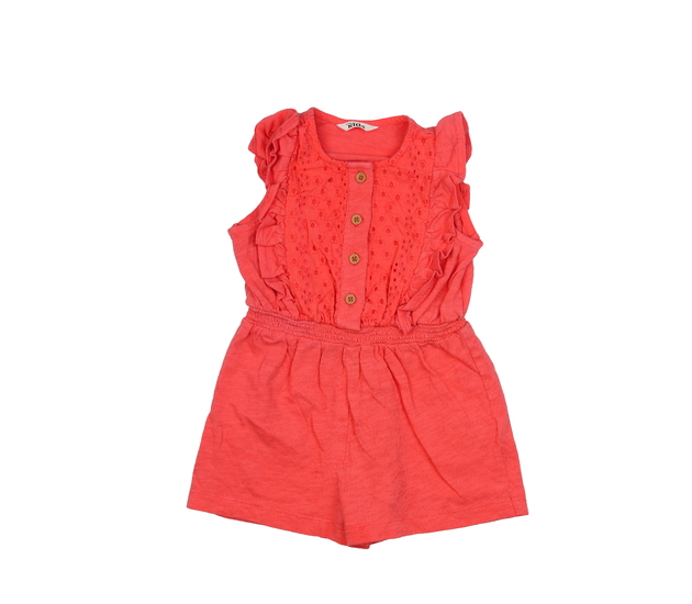 Červený kraťasový overal M&Co