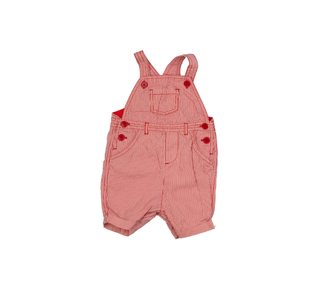 Červené pruhované kraťasové lacláče Next