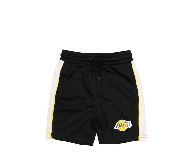 Černé sportovní kraťasy s bílým pruhem Primark