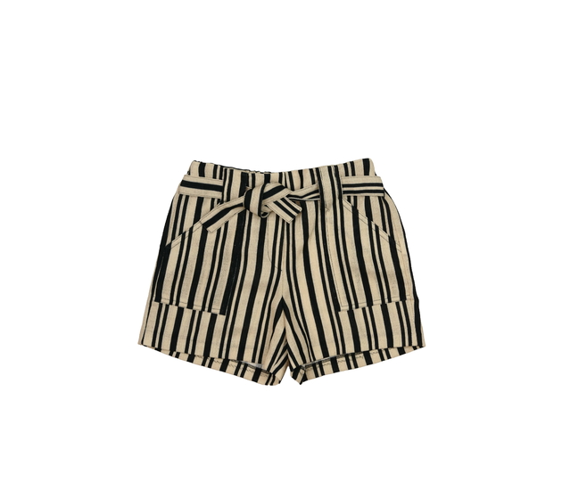Hnědočerné pruhované kraťasy River Island