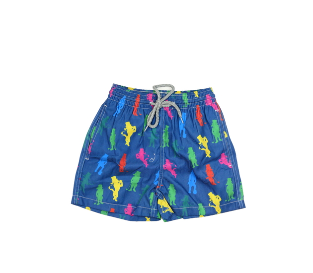 Modré kraťasy s obrázky 